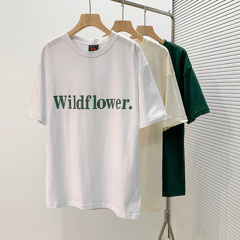 Mrcyc high quality summer casual versatile t-shirt men''s Korean version simple letter printing loose short sleeve top fashion