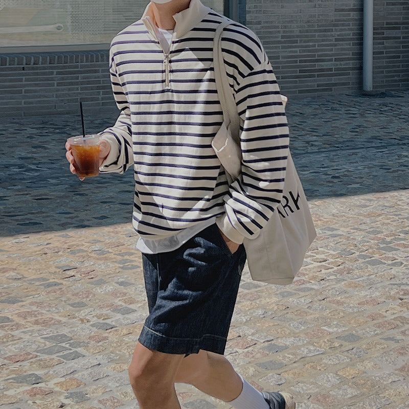 Cotton Pullover Jacket With Long Sleeves