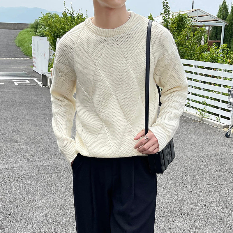 New AutumnWinter Round Neck Long Sleeve Knit Tops