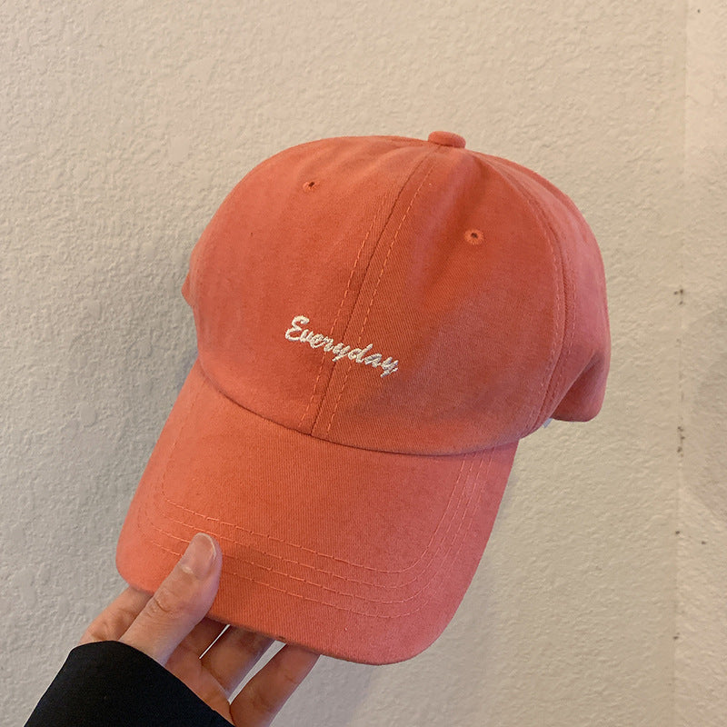 Outdoor Leisure All-match Letters Face-showing Small Peak Cap Hat