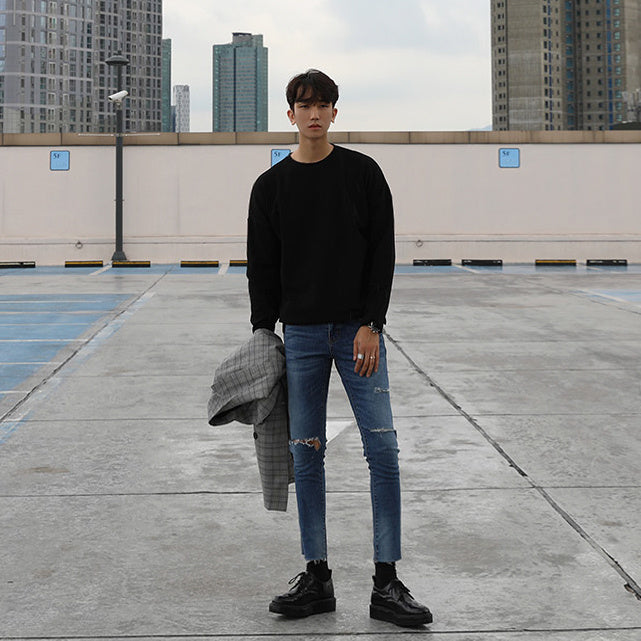 Casual Tide Brand Long-Sleeved Pullover Bottoming Shirt All-Match