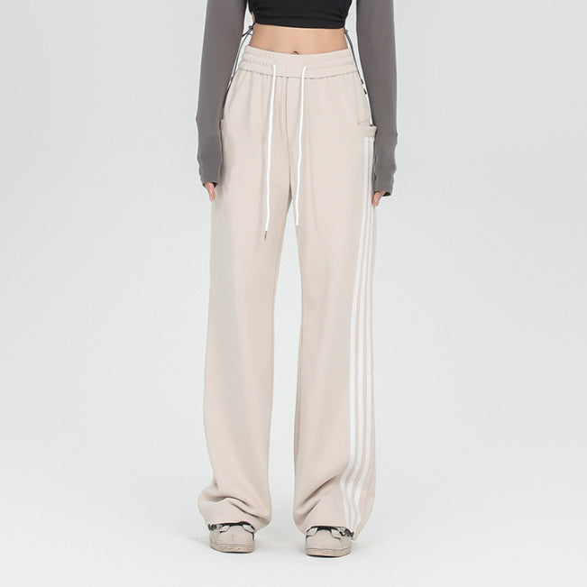 Straight Striped Loose Casual Straight Pants