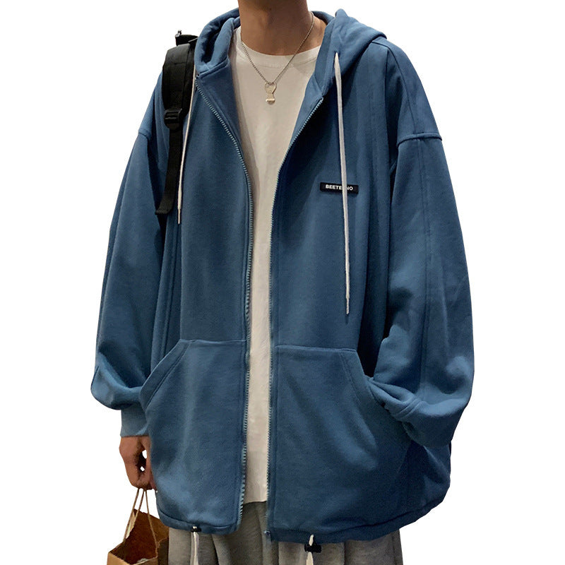 Hooded Cardigan Sweater Men's Sports Jacket