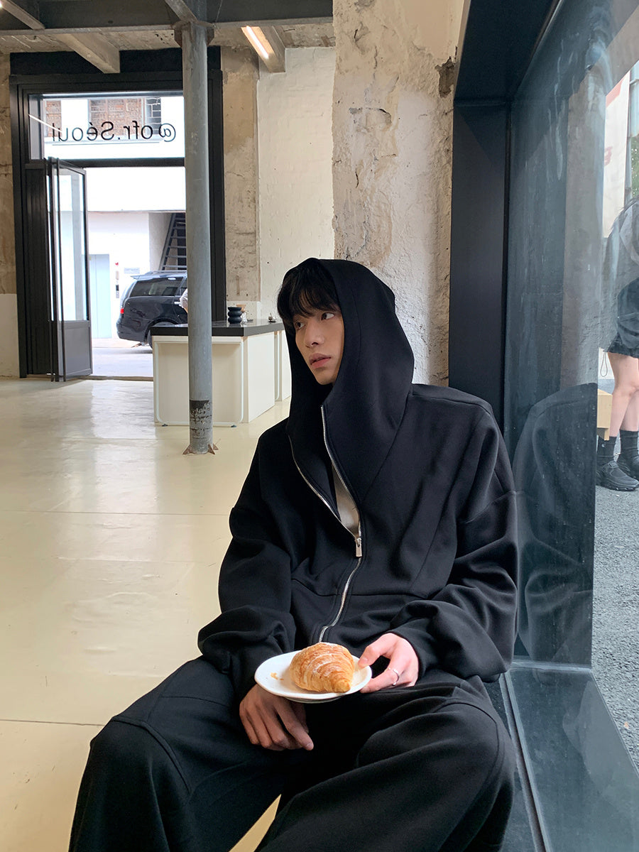 Men's Hoodie Sweater Pure Color All-matching Trousers Sports Suit