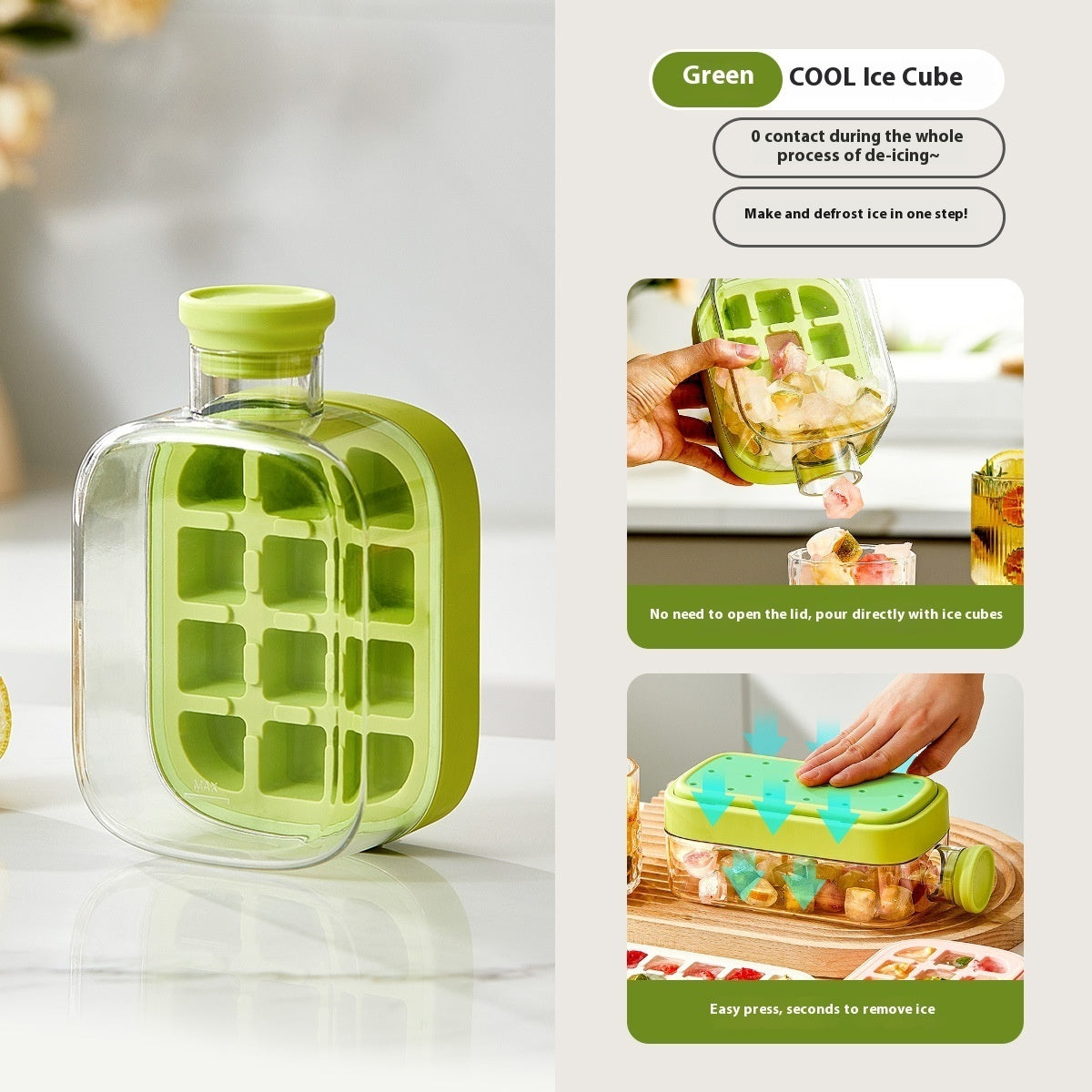 [HOME] One-Click Molding Cooling Cup,Instant Ice Maker,Zero-Contact Design,Straw Included,Curling Mold,Portable & Stylish Chilled Drink