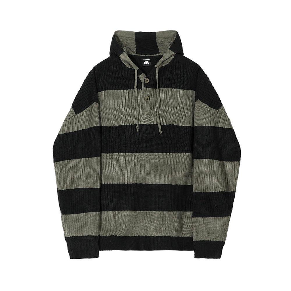 Striped Sweater Men's Autumn Korean Version Loose Trend
