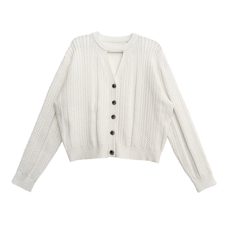 Women's New Knitted Top Design Sense Sweater