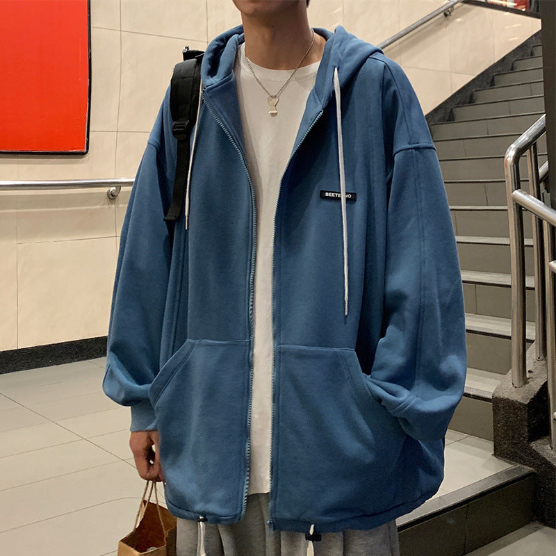 Hooded Cardigan Sweater Men's Sports Jacket