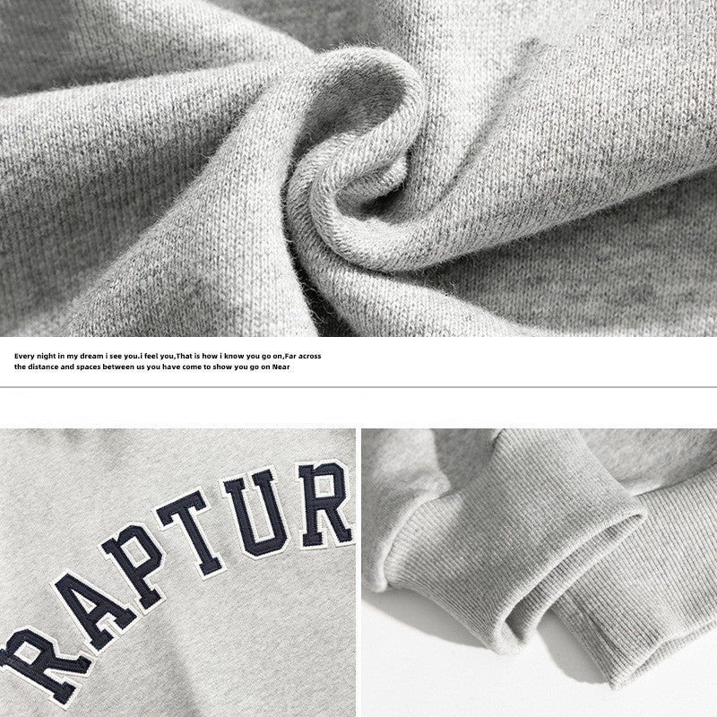 Letter Embroidery Tide Brand Sweater Autumn New Loose Couple Jacket