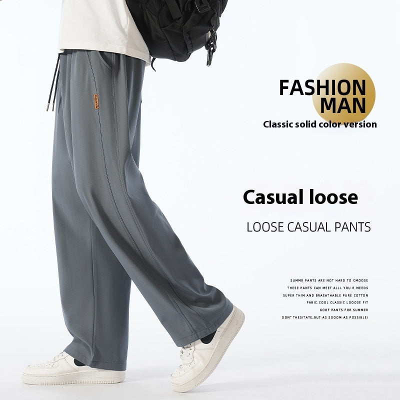 Casual Straight-leg Loose Wide Leg Men's Pants