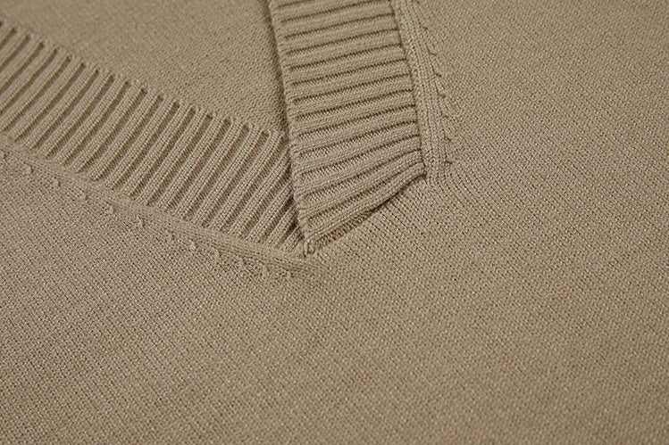 Personalized V-neck Sweater Vest And Loose Waistcoat