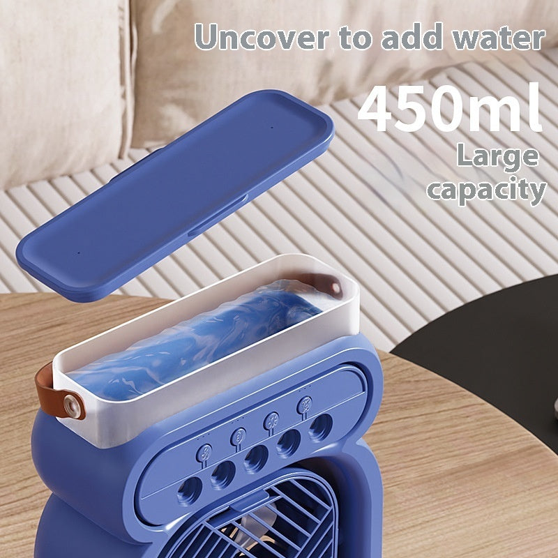 [HOME] 3 In 1 Portable Air Conditioner Evaporative Air Cooler LED Night Lights 3 Speeds Humidifier Fan For Home Office