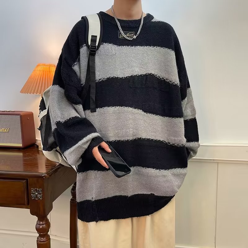 Simple All-match Round Neck Pullover Sweater