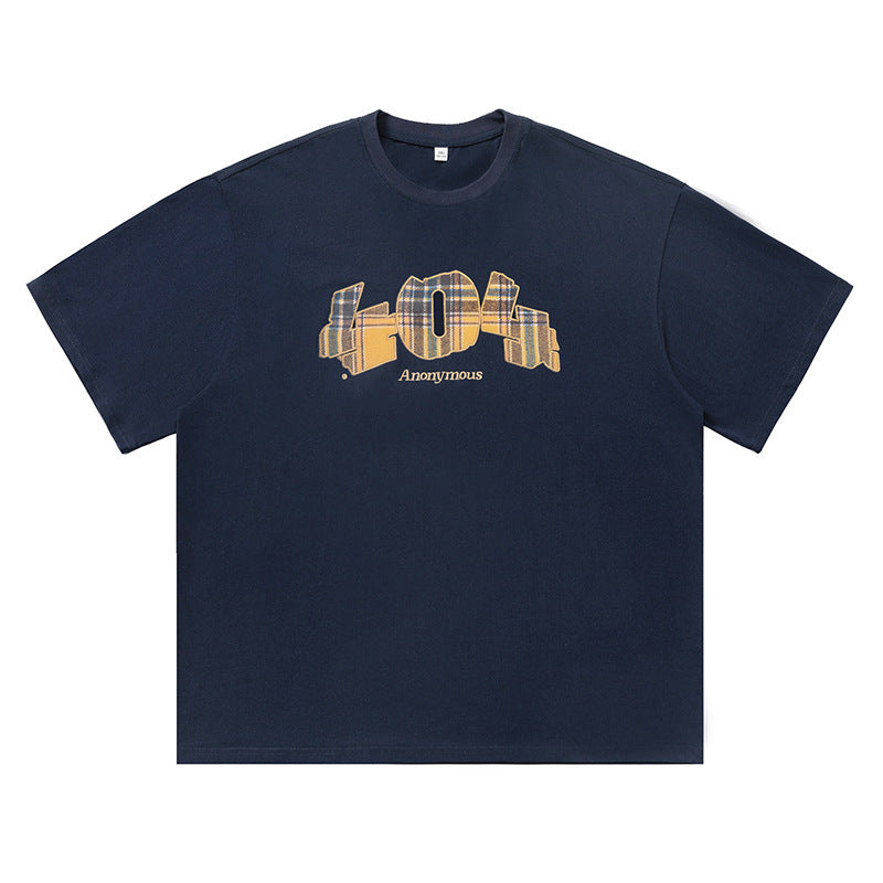 Plaid Digital Printing Short Sleeve Summer New