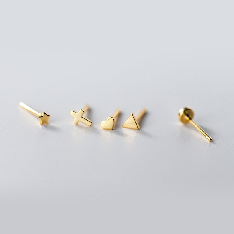 Love Lodge S925 Silver Mini Ear-caring Star Ear Studs