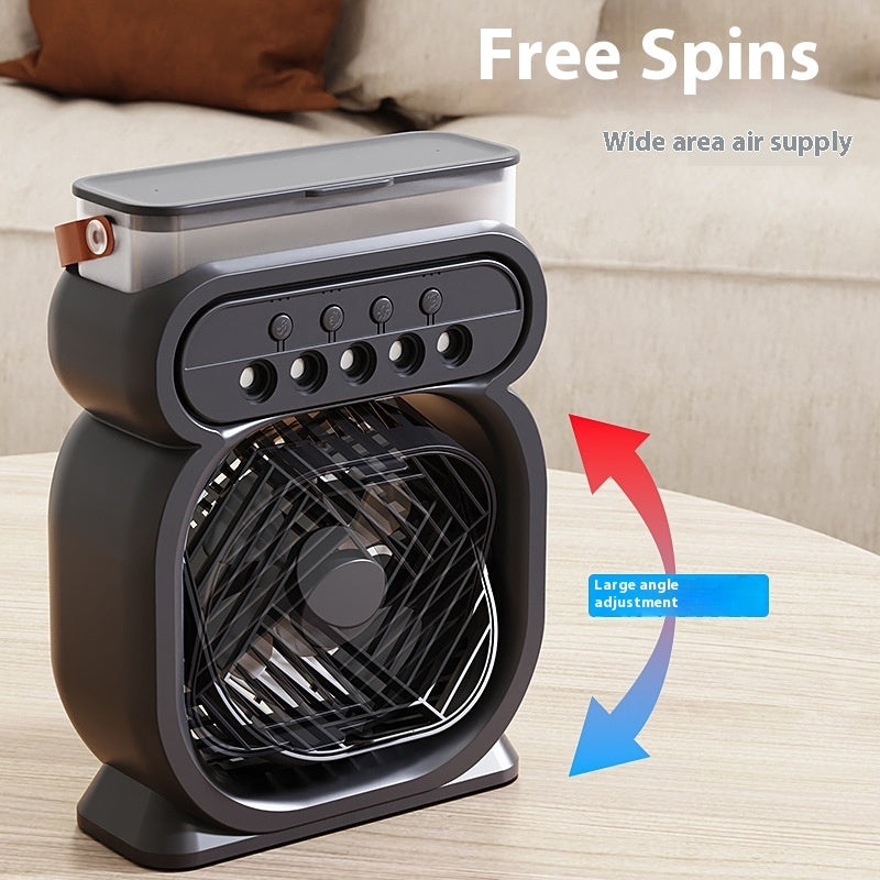 [HOME] 3 In 1 Portable Air Conditioner Evaporative Air Cooler LED Night Lights 3 Speeds Humidifier Fan For Home Office