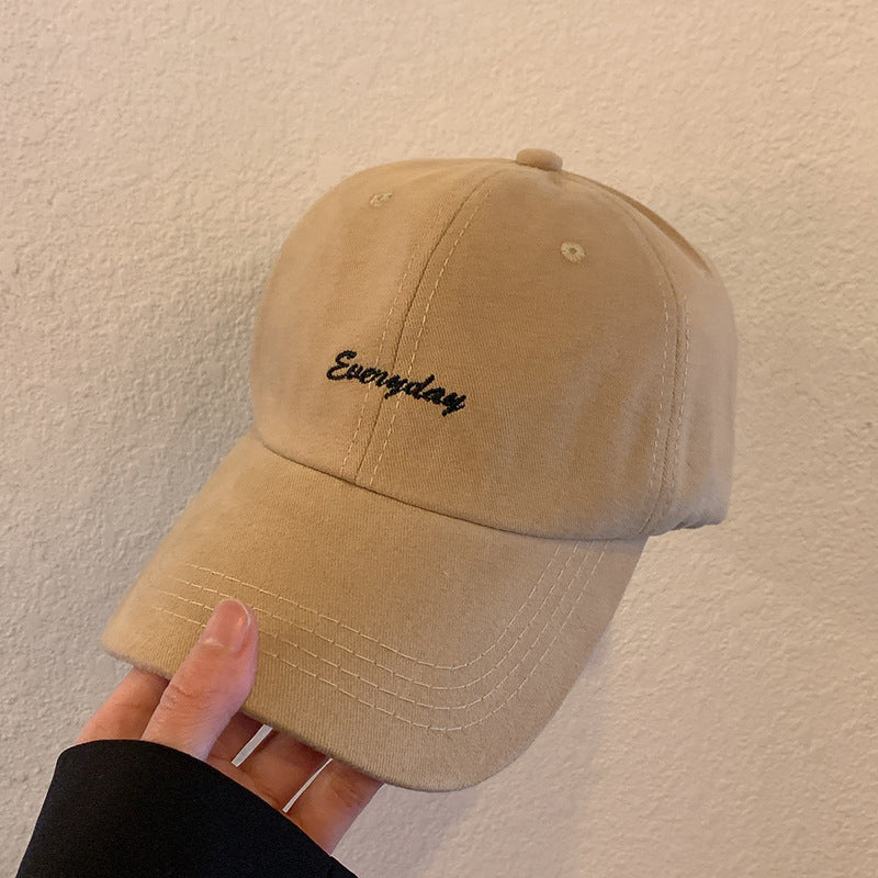 Outdoor Leisure All-match Letters Face-showing Small Peak Cap Hat