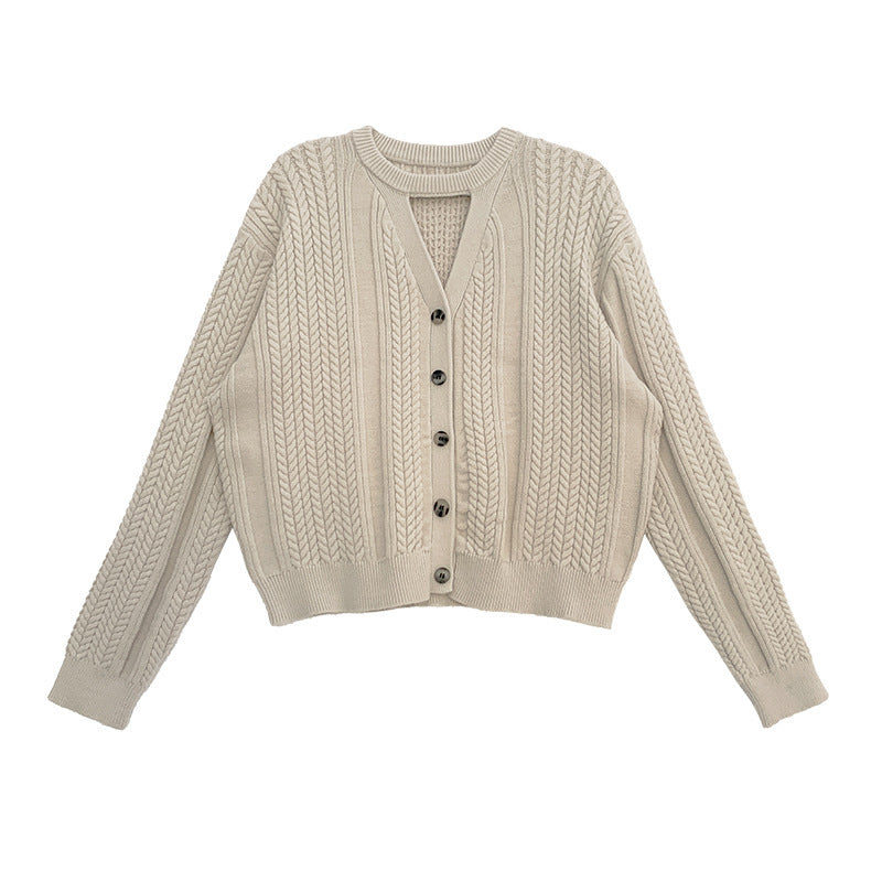 Women's New Knitted Top Design Sense Sweater