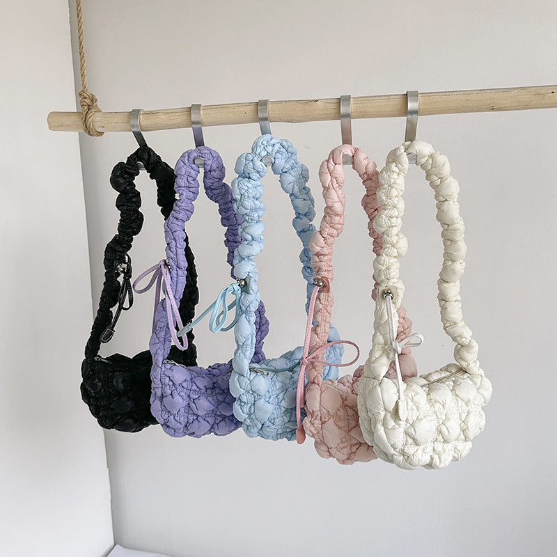 Shoulder Bag Cloud Qin Light Bubble Fold