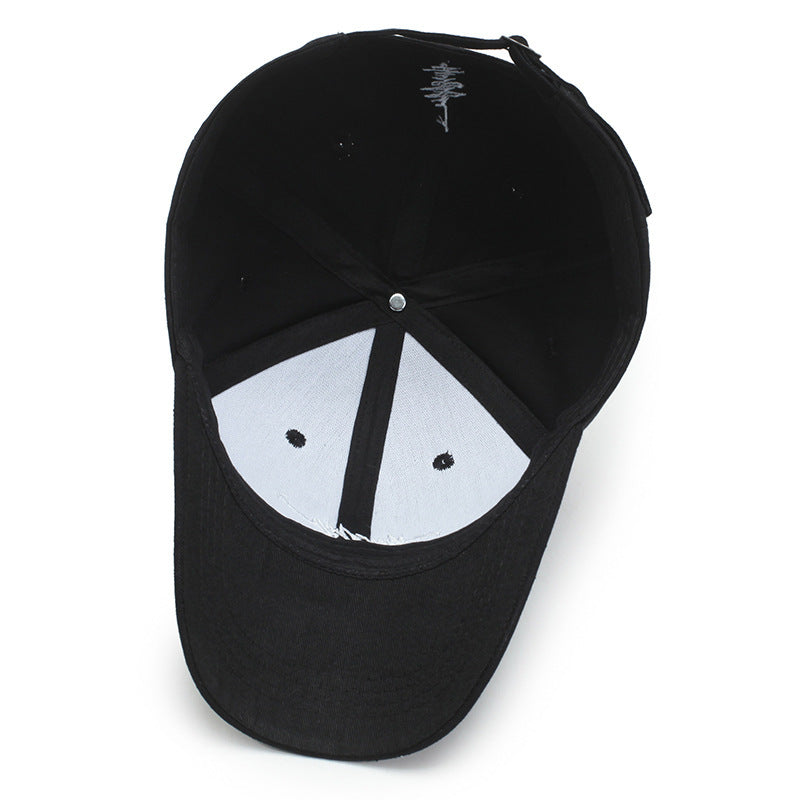 Korean Style Embroidered Letter Baseball Cap