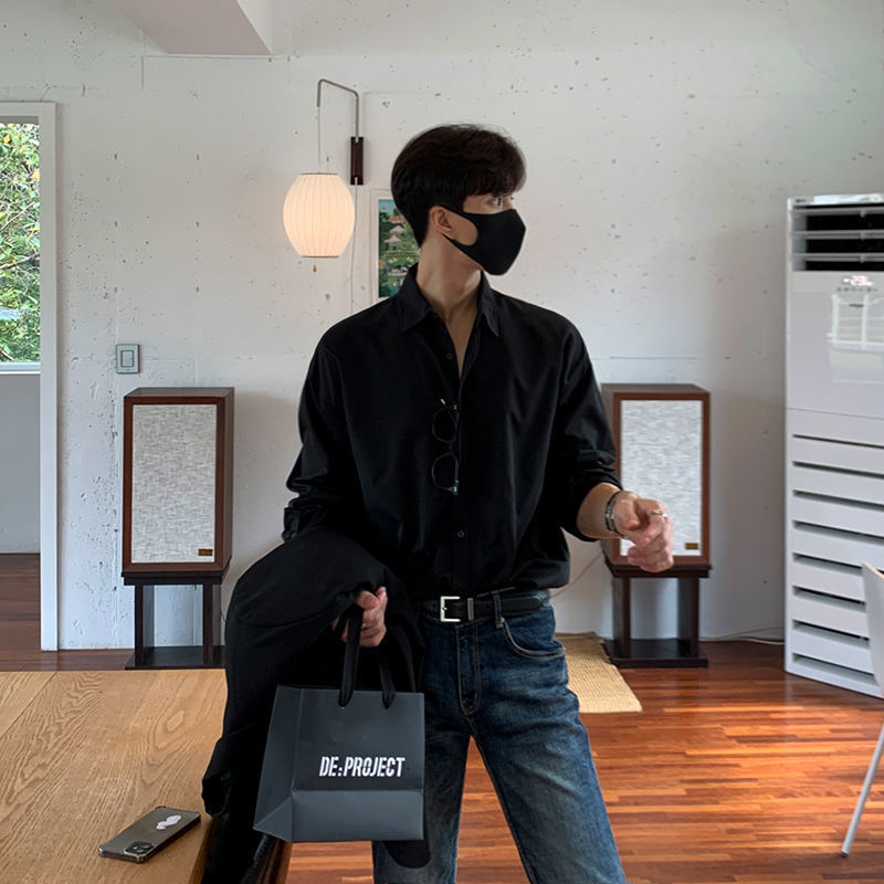 Shirt Long Sleeve Men Autumn Light Ripe Wind Casual