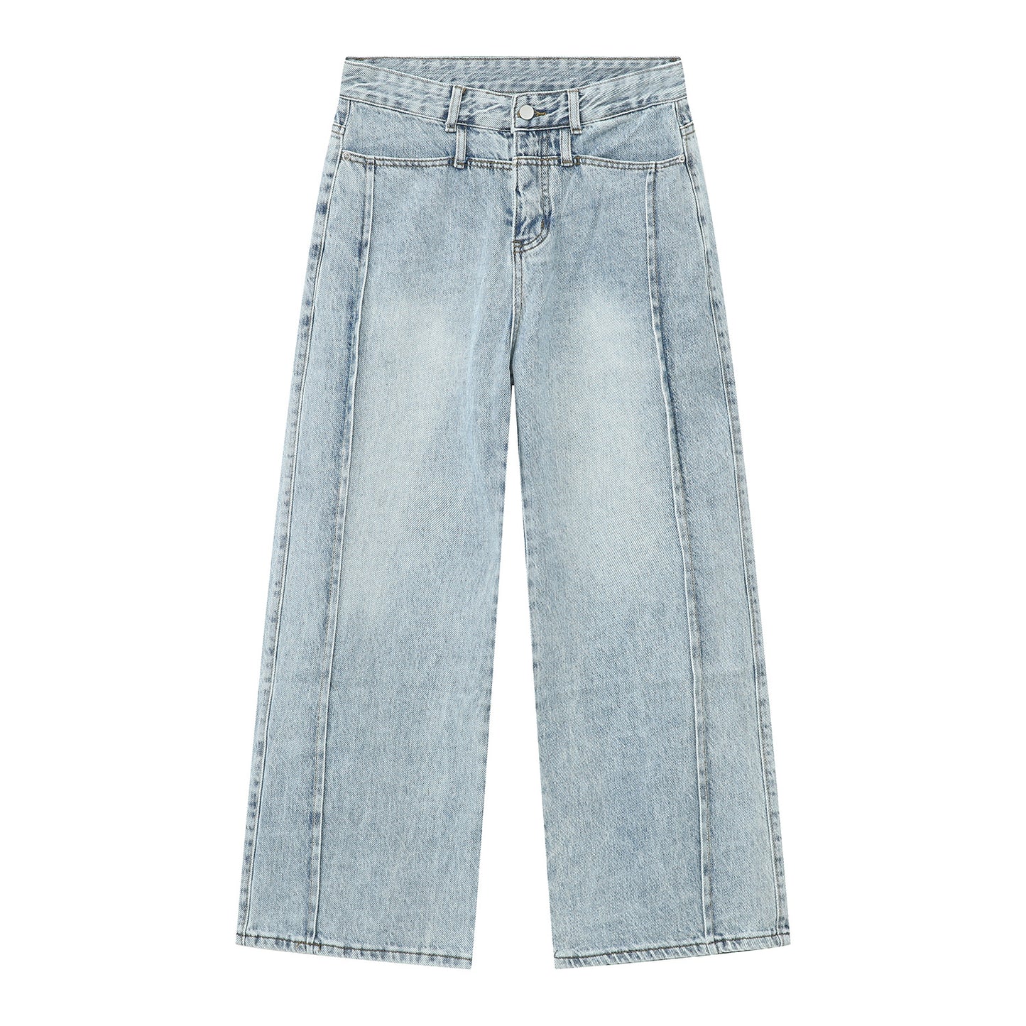 Men's American-style Retro Casual Worn Looking Washed-out Jeans