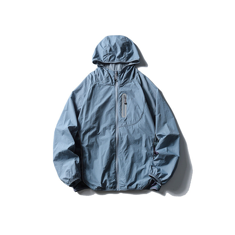 Outdoor Casual Light Thin Sun Protection Coat Camouflage Stitching