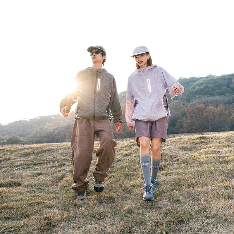 Outdoor Casual Light Thin Sun Protection Coat Camouflage Stitching