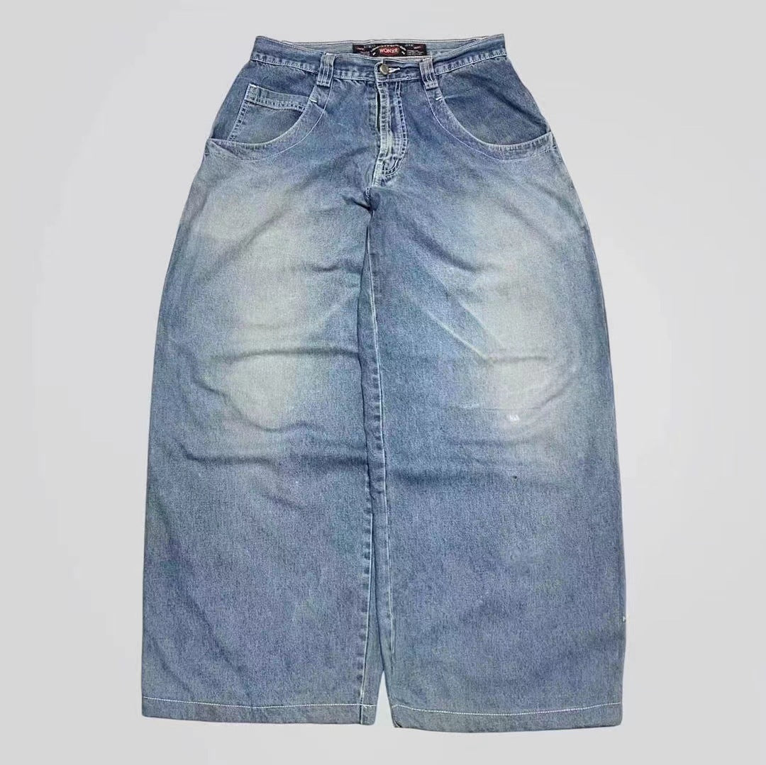 High Street Hip Hop Fashion Brand Jeans Male