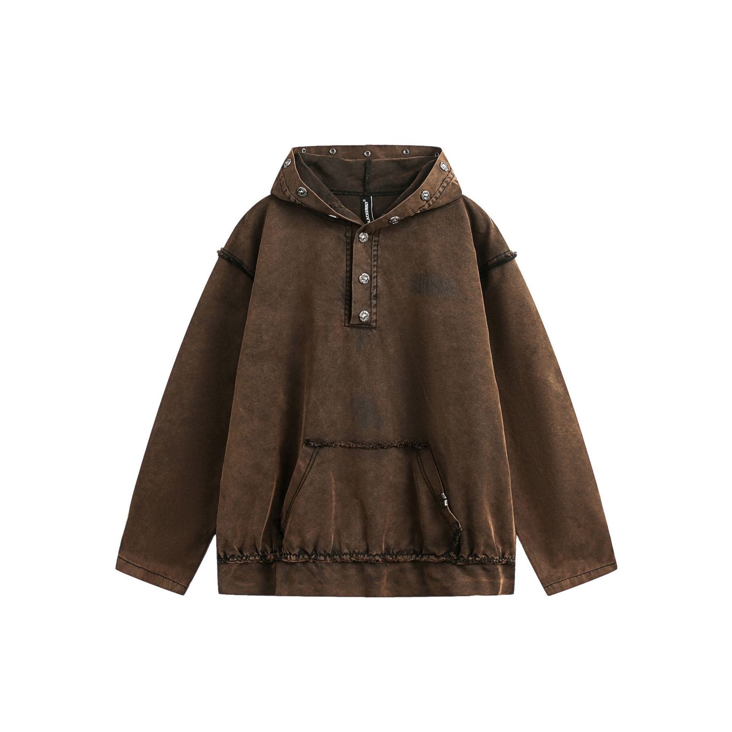 Spring New American Retro Heavy Industry Hooded Jacket