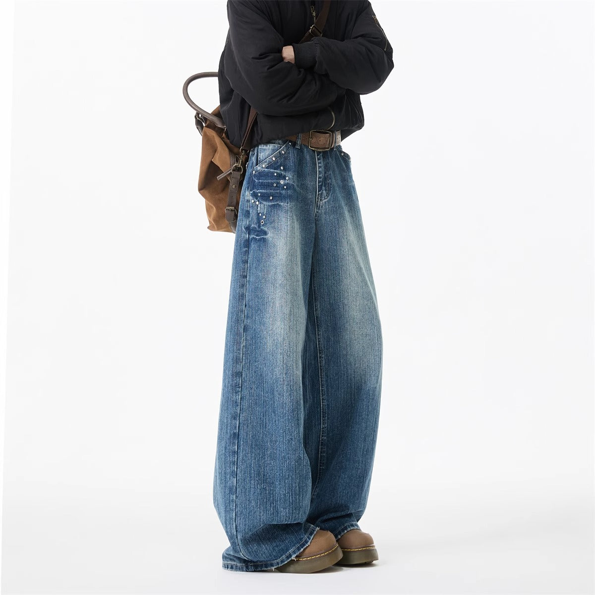 American Rivet Washed Lightning Jeans