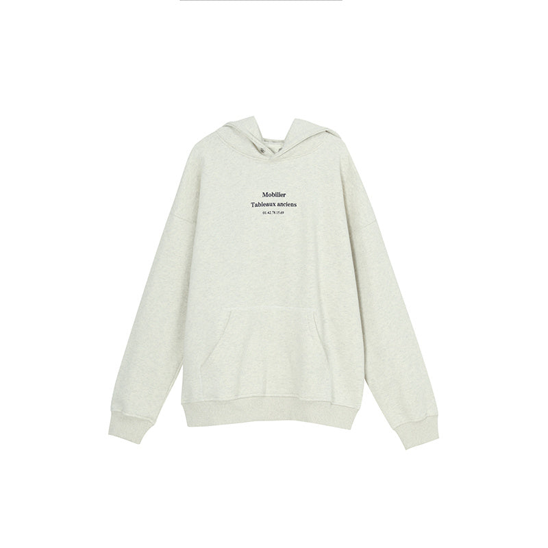 Men's Loose Fleece Thickened Hooded Sweatshirt