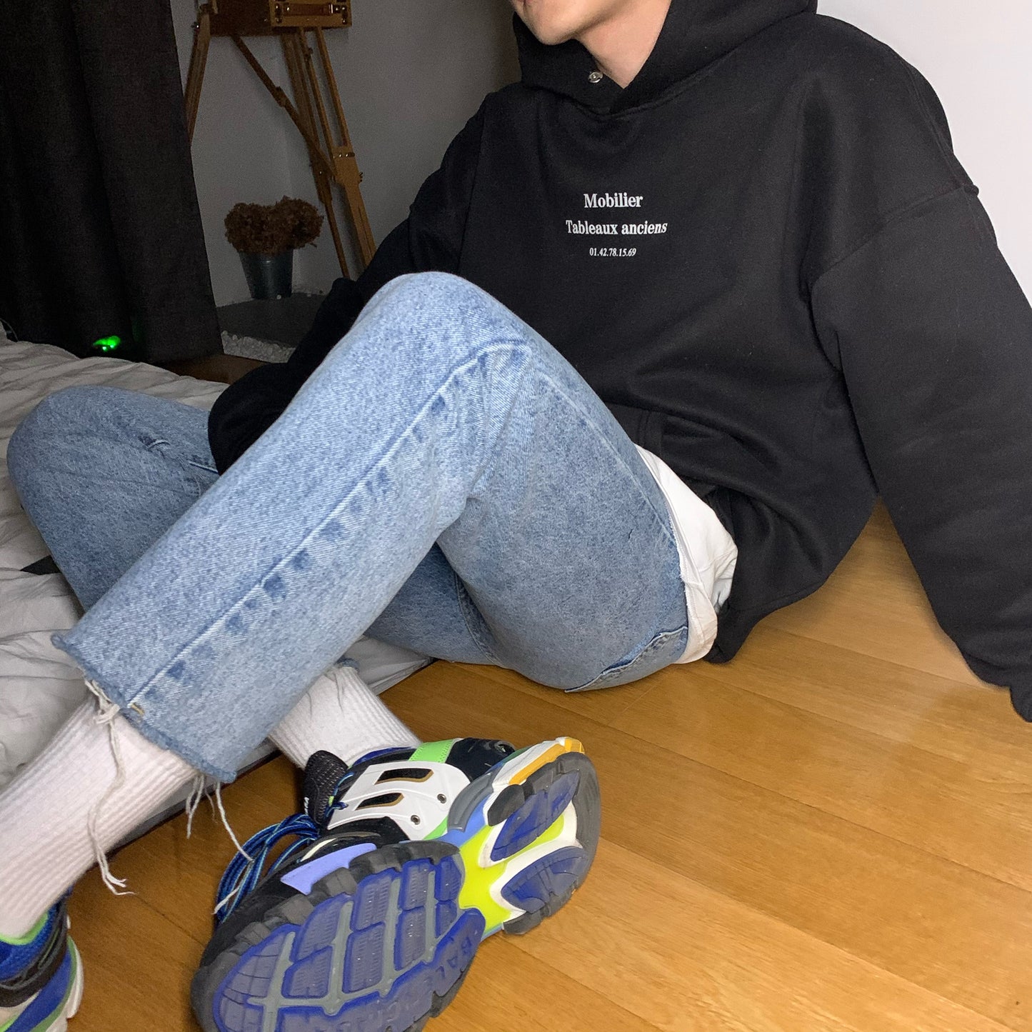 Men's Loose Fleece Thickened Hooded Sweatshirt