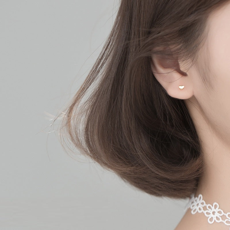 Love Lodge S925 Silver Mini Ear-caring Star Ear Studs