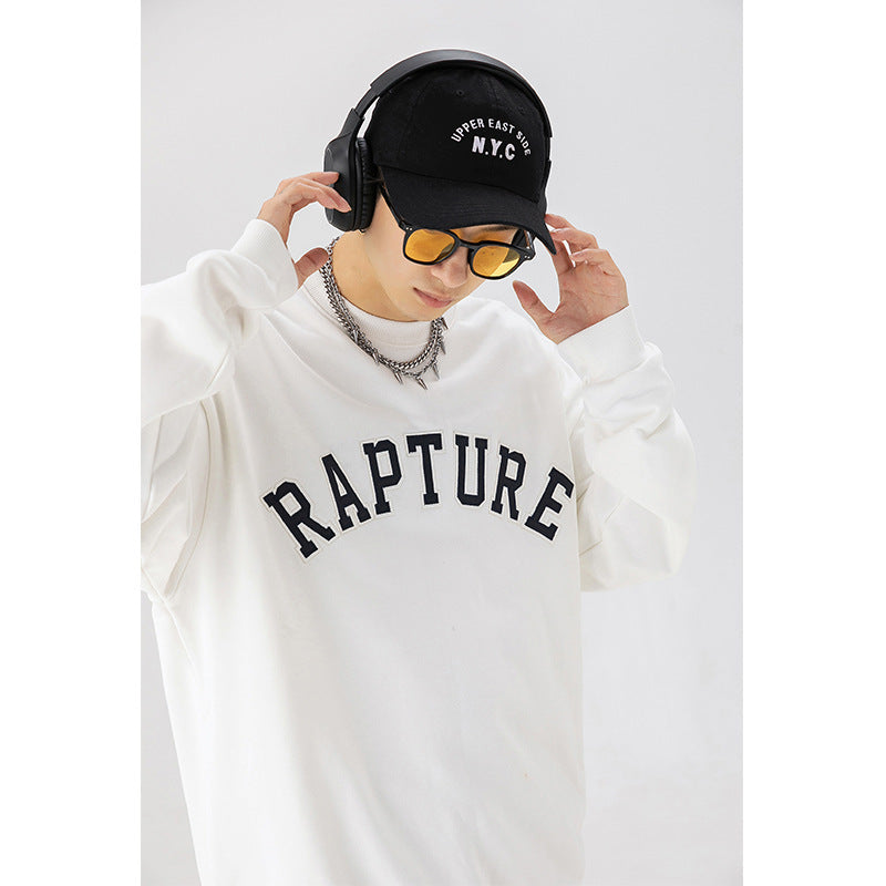 Letter Embroidery Tide Brand Sweater Autumn New Loose Couple Jacket