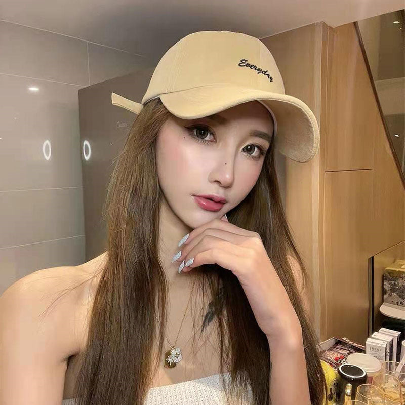 Outdoor Leisure All-match Letters Face-showing Small Peak Cap Hat