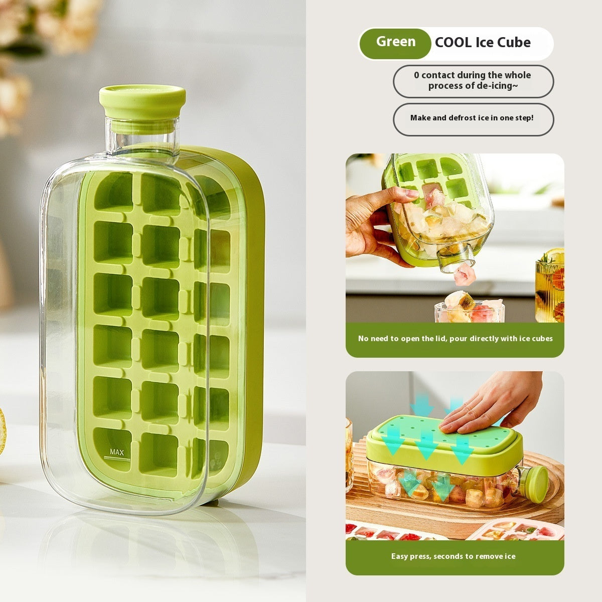 [HOME] One-Click Molding Cooling Cup,Instant Ice Maker,Zero-Contact Design,Straw Included,Curling Mold,Portable & Stylish Chilled Drink