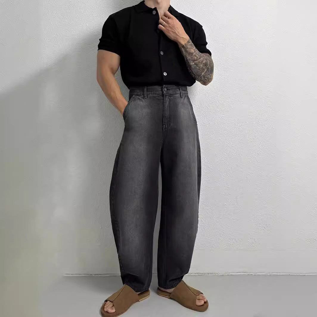 Casual Loose Knitted Short-sleeved Shirt