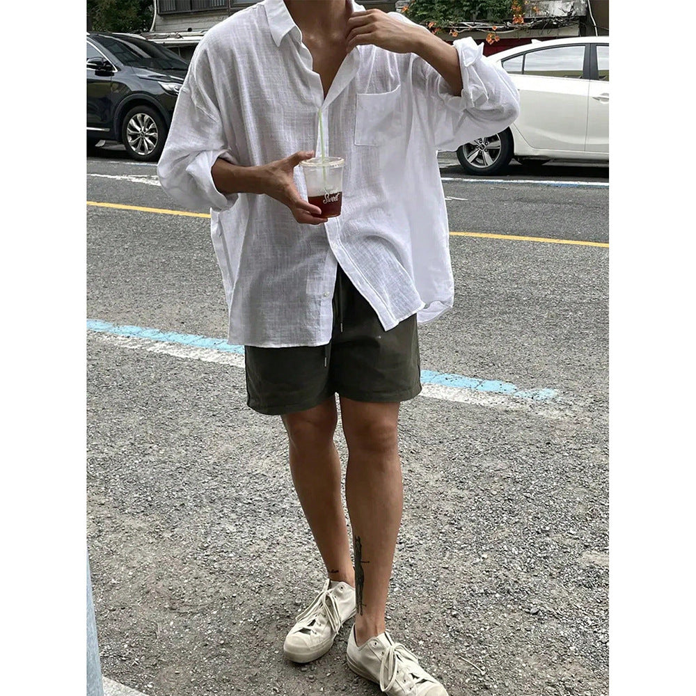 Korean Style Breathable Long Sleeves Shirt