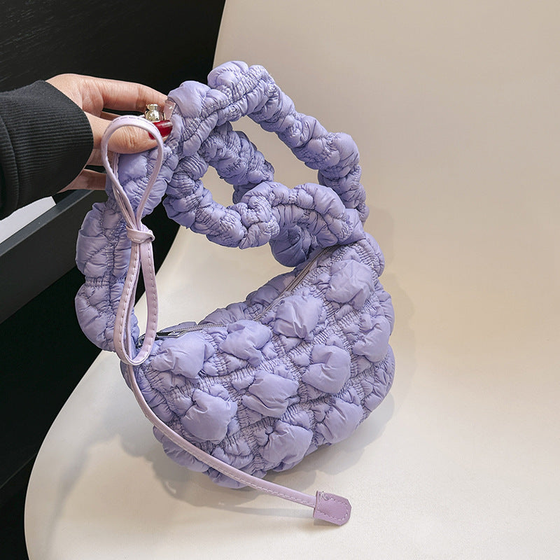 Shoulder Bag Cloud Qin Light Bubble Fold