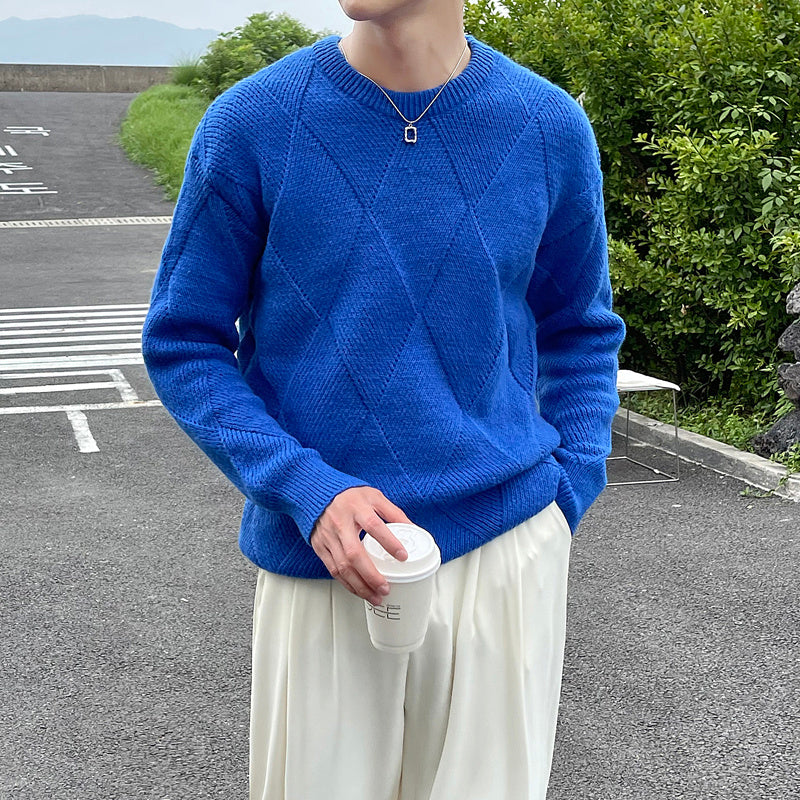 New AutumnWinter Round Neck Long Sleeve Knit Tops