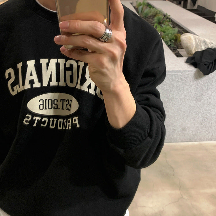 Men's Printed Autumn And Winter Long-sleeved Hoodie