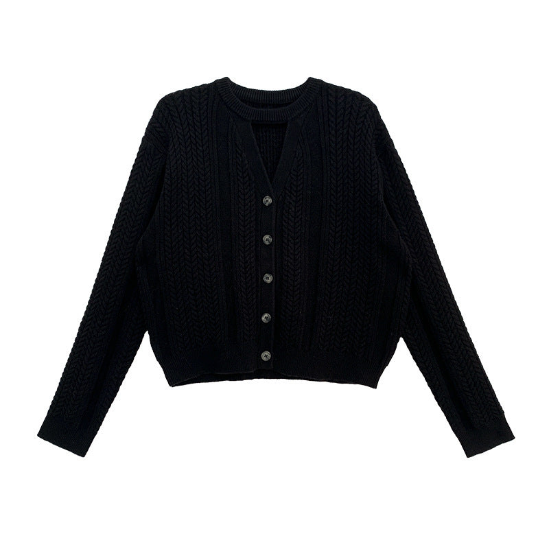 Women's New Knitted Top Design Sense Sweater