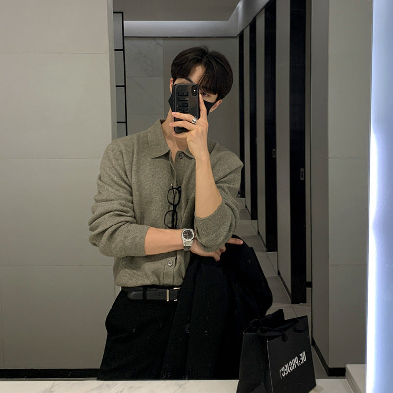 Men's Korean-style Loose Outer Wear Long-sleeved Sweater