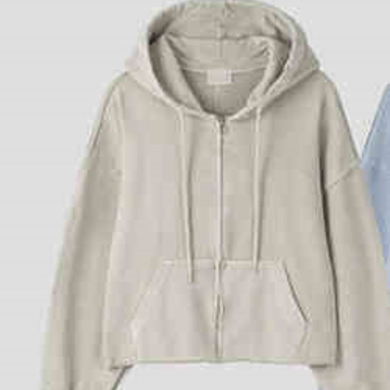 Fashion Wash Retro Distressed Frayed Three-dimensional Patchwork Hoodie